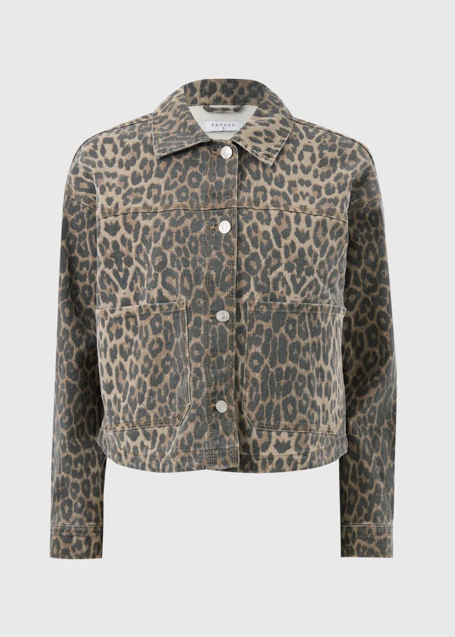 Brown Leopard Print Shacket