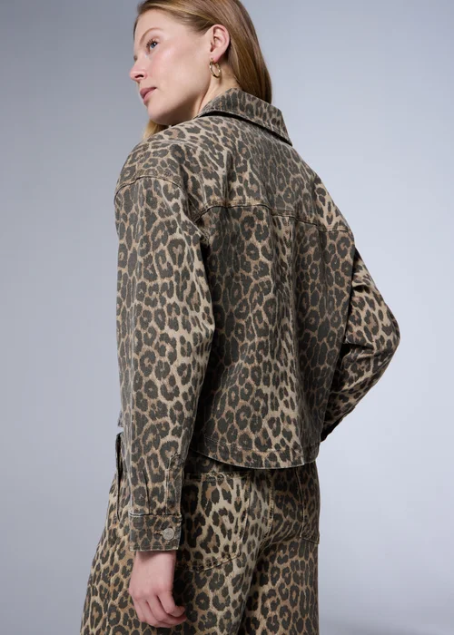 Brown Leopard Print Shacket - S Image 3