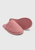 Pink Cord Closed Toe Slippers - Small Image 2