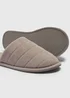 Grey Cord Closed Toe Slippers - Small Image 2