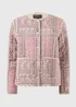 Pink Printed Quilted Jacket - 2XL Image 1
