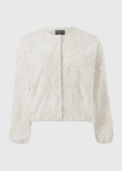 Cream Floral Bomber Jacket - 8 Image 4