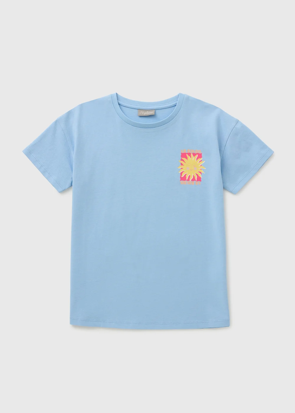 Girls Blue Sun T-Shirt (7-15yrs) - Age 7 Years Image 1