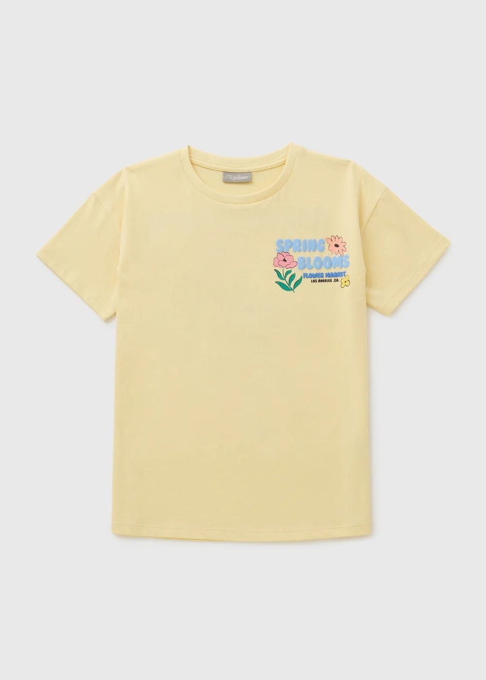 Girls Yellow Spring Blooms T-Shirt (7-15yrs) - Age 7 Years Image 1