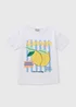 Girls White Lemonade T-Shirt (7-15yrs) - Age 7 Years Image 1