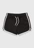 Girls Black Runner Shorts (7-15yrs) - Age 7 Years Image 1