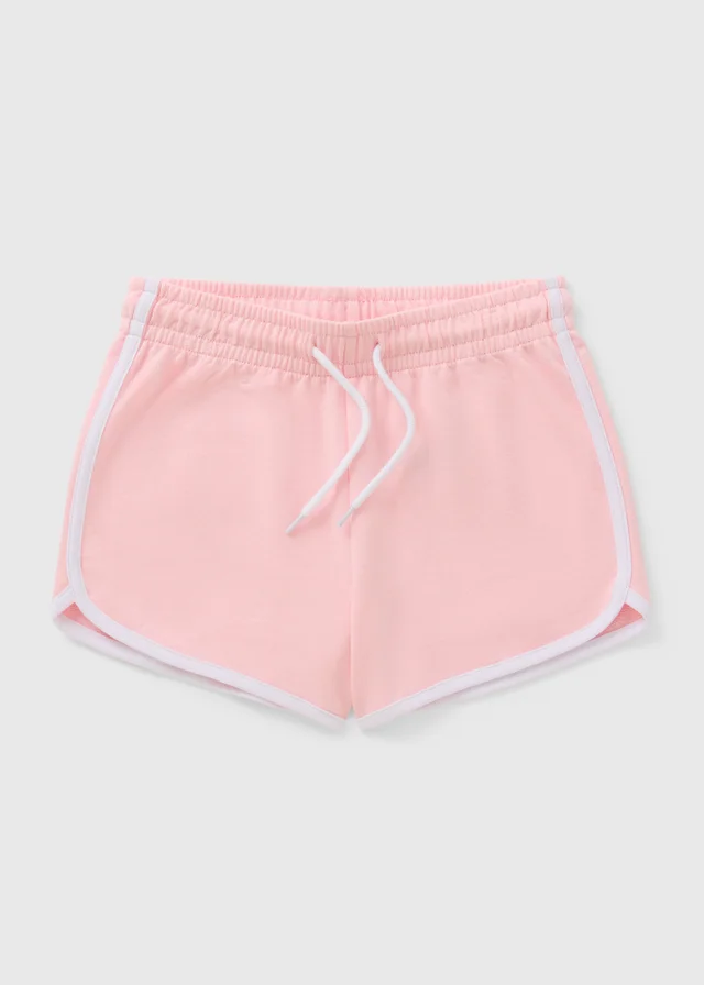 Girls Pink Runner Shorts (7-15yrs)