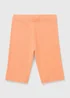 Girls Orange Cycling Shorts (7-15yrs) - Age 7 Years Image 1