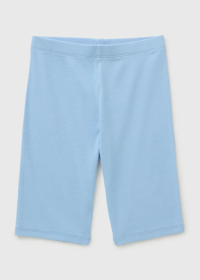 Girls Blue Cycle Shorts (7-15yrs)