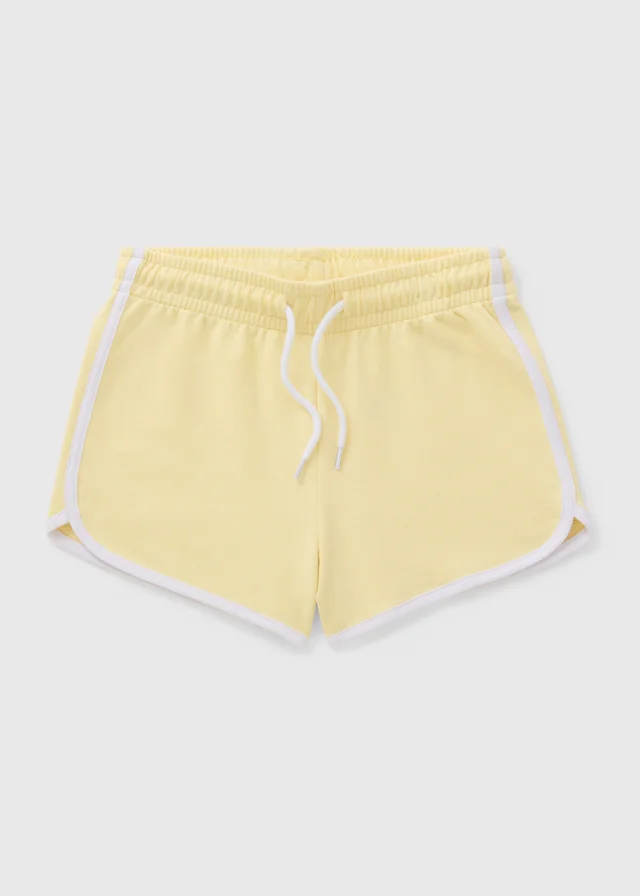 Girls Yellow Runner Shorts (7-15yrs)