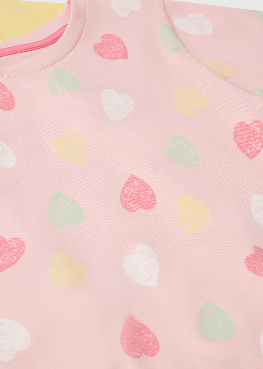 3 Pack Girls Yellow Love Short Pyjama Sets (1-7yrs) - 1 to 1 half years Image 2