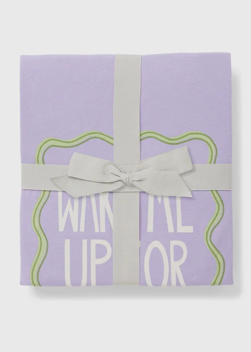 Lilac Pancakes Wide Leg Pyjama Set - Extra small Image 3