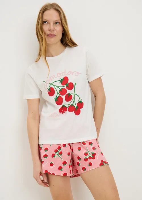 White Tomato Short Pyjama Set - Extra small Image 1