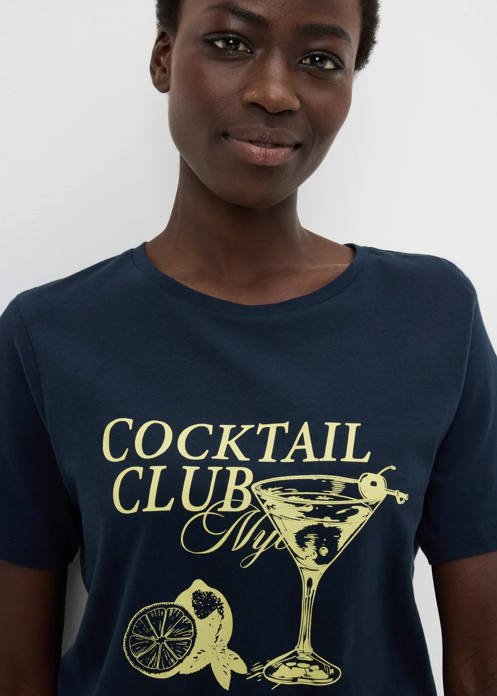 Navy Cocktail Club Short Pyjama Set - Extra small Image 2