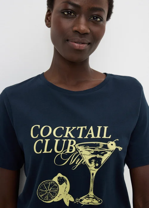 Navy Cocktail Club Short Pyjama Set - Extra small Image 2