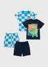 2 Pack Boys Short Dino Pyjama Sets (1-7 Years) - 1 to 1 half years Image 1