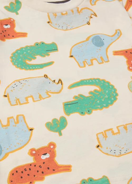 3 Pack Boys Orange Safari Short Pyjama Set (1-7yrs) - 1 to 1 half years Image 2