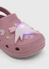 Girls Pink Unicorn Light Up Clogs (Younger 4/5-Older 12/13) - Size 4 -5 infants Image 2