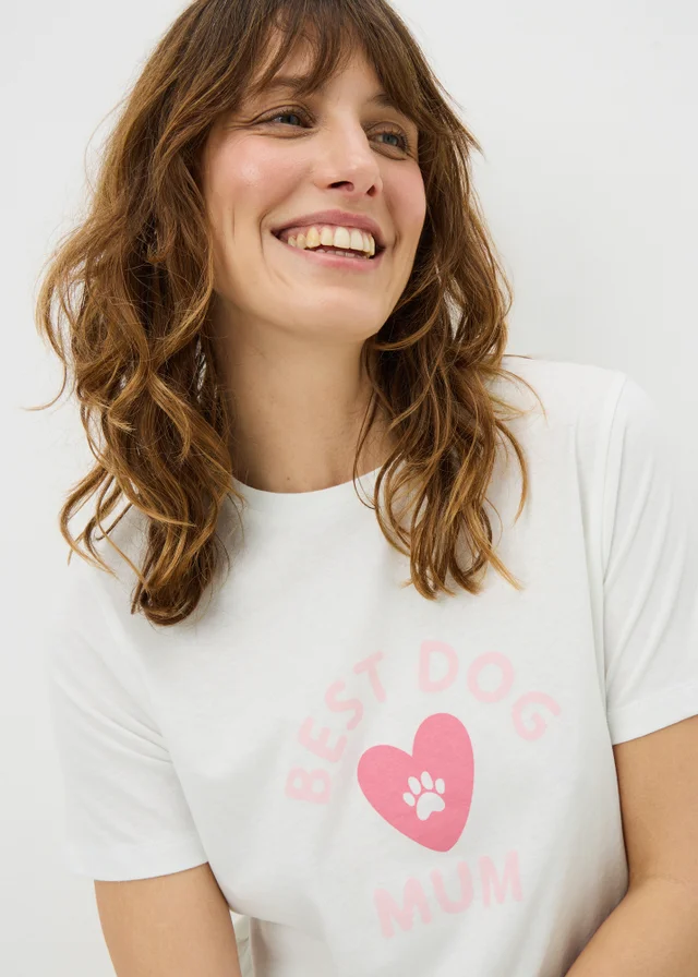 Sage Green Dog Mum Cuffed Pyjama Set