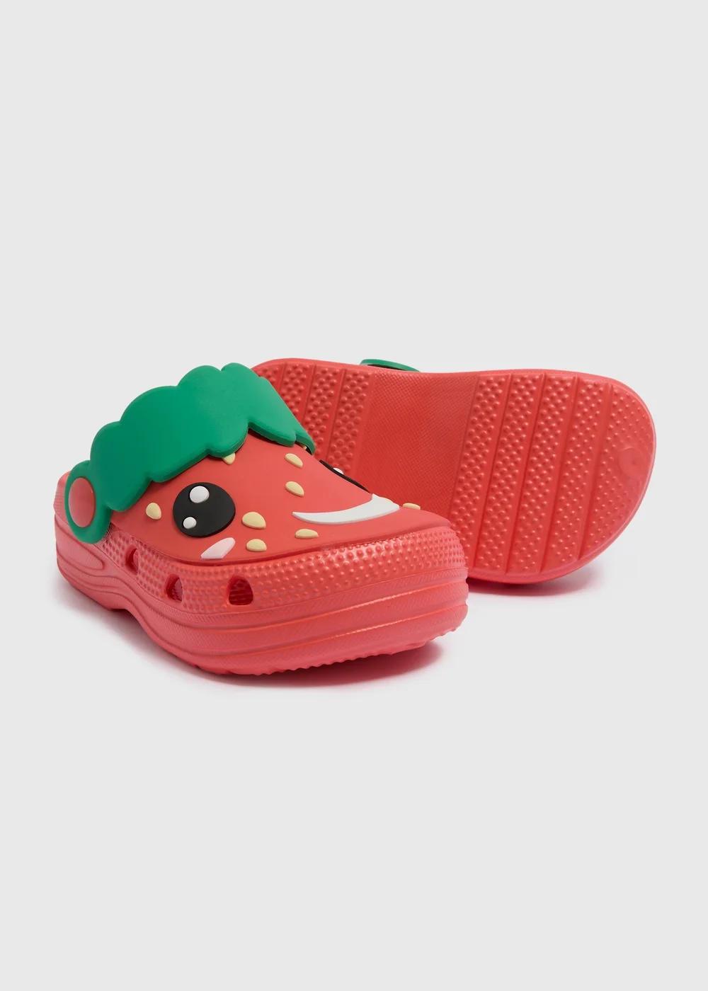 Kids Red Strawberry Clogs (Younger 4/5-Older 1/2) - Size 4 -5 infants Image 2