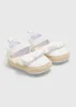Baby White Broderie Mary Jane Shoes (Newborn-18mths) - Age 6 - 9 Months Image 1
