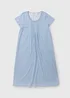 Blue Floral Lace Trim Nightie - Extra small Image 1