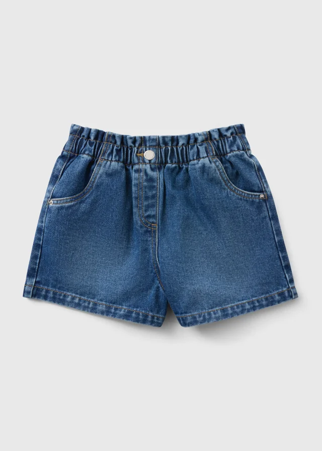 Girls Mid Wash Denim Shorts (7-15yrs)