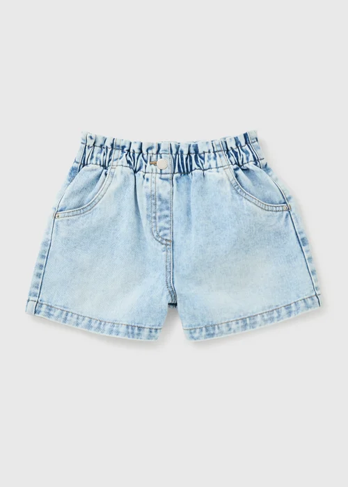 Girls Light Blue Denim Shorts (7-15yrs) - Age 7 Years Image 1