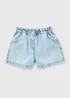 Girls Light Blue Denim Shorts (7-15yrs) - Age 7 Years Image 1