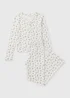Cream Floral Pointelle Pyjama Set - Extra small Image 3