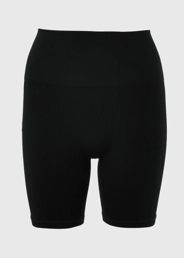 Black Seamless Cycling Shorts
