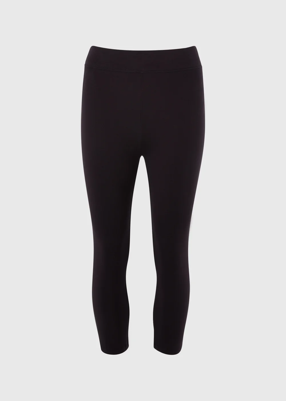 Black Cropped Leggings - Size 10 Image 1
