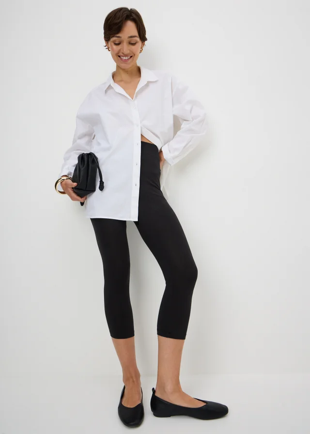 Black Cropped Leggings