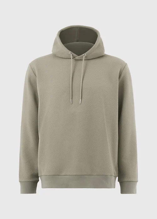Sage Green Textured Hoodie - Small Image 4