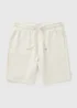 Cream Houndstooth Textured Co Ord Shorts - Small Image 4