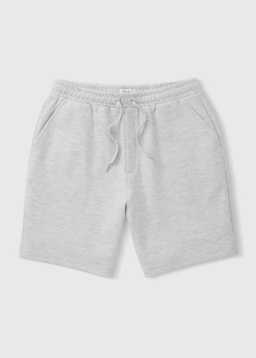Grey Marl Elevated Co Ord Jogging Shorts - XS Image 4