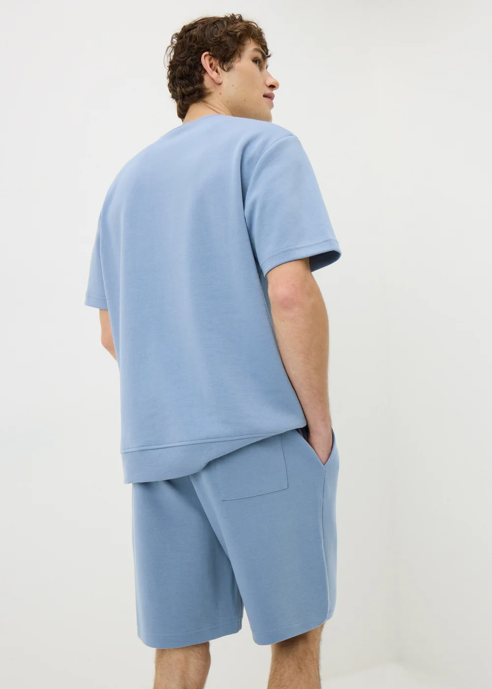 Blue Co Ord Jogger Shorts - XS Image 3