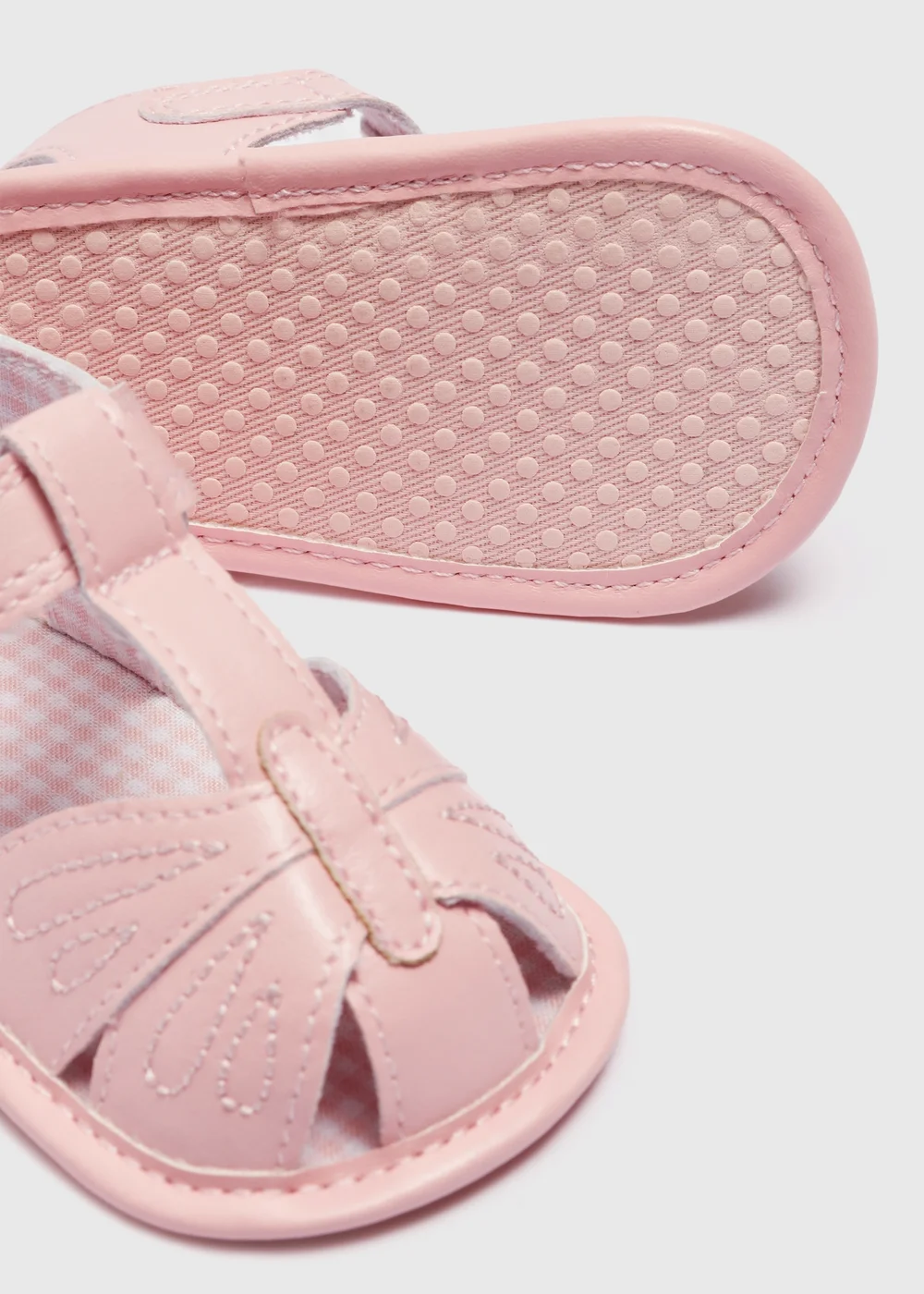 Baby Pink Butterfly Sandals (Newborn-18mths) - Age 3 - 6 Months Image 2