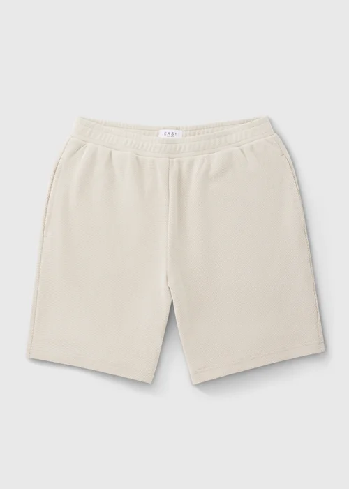 Ecru Pique Co Ord Shorts - Medium Image 4