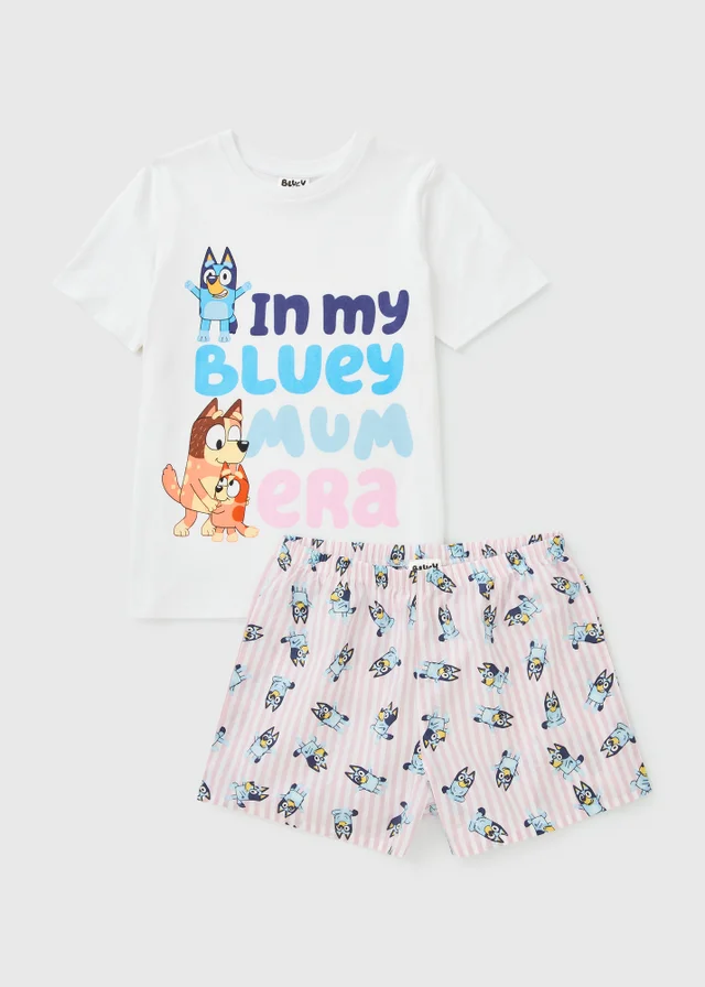 Bluey White Mum Short Pyjama Set