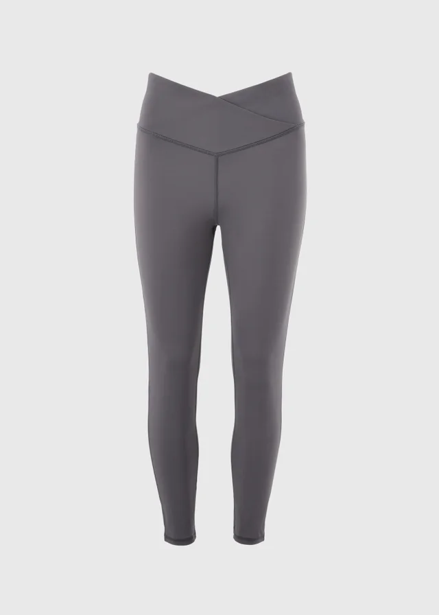 Souluxe Grey Wrap Waist Gym Leggings