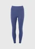 Souluxe Blue Long Length Gym Leggings - Size 8 Image 4