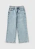 Girls Light Wash Wide Leg Jeans (7-15yrs) - Age 7 Years Image 1
