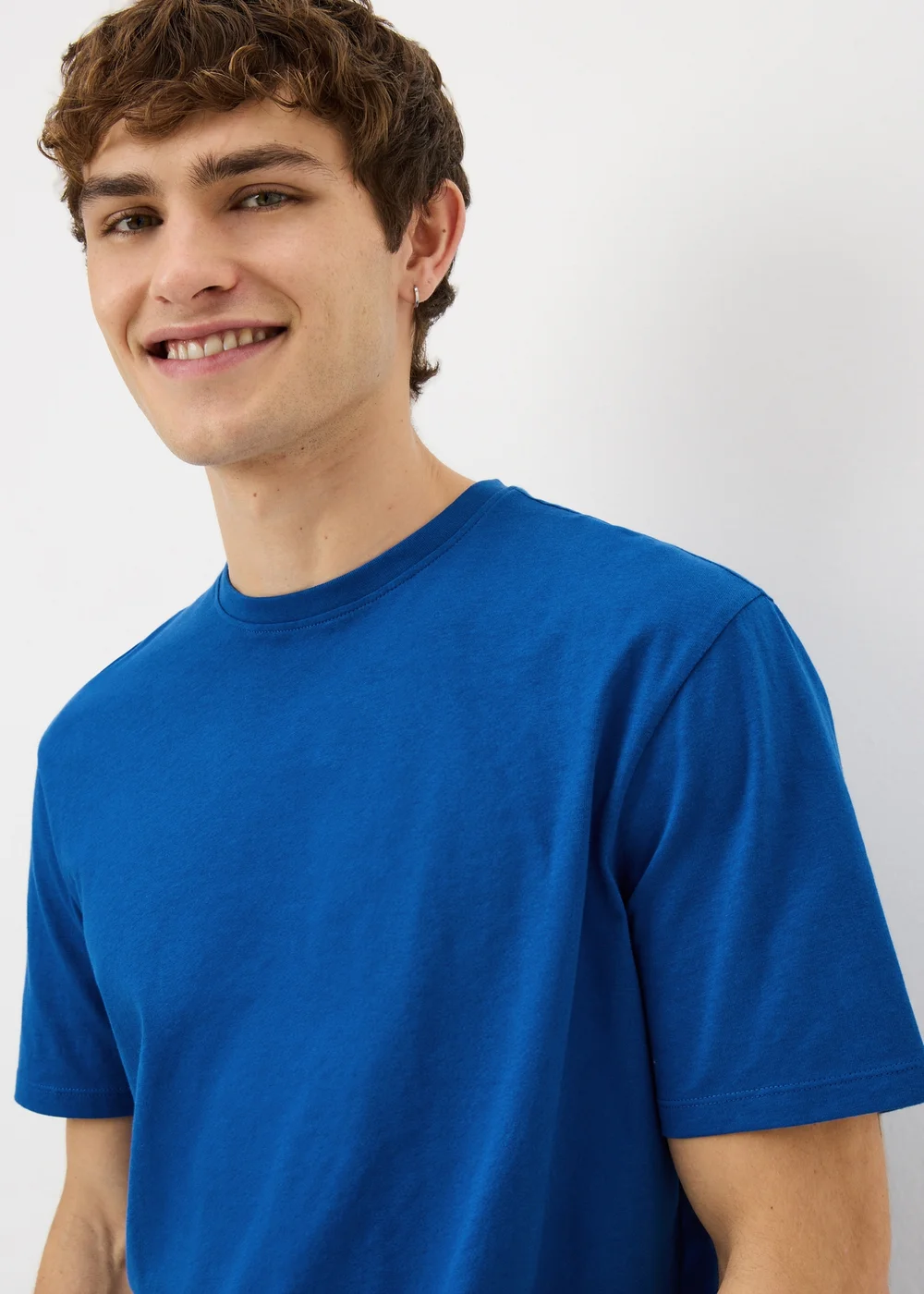 Blue Essential Crew Neck T-Shirt - Extra small Image 2