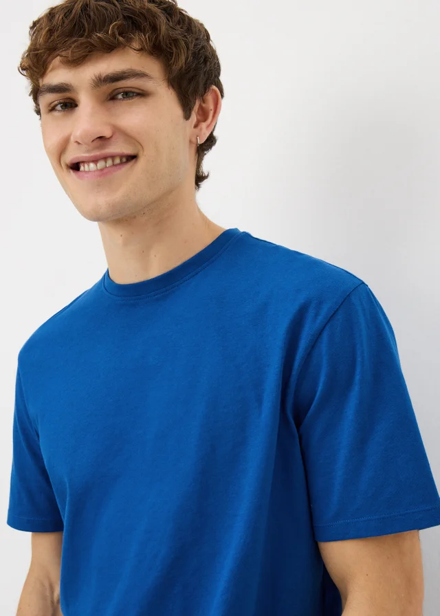 Blue Essential Crew Neck T-Shirt