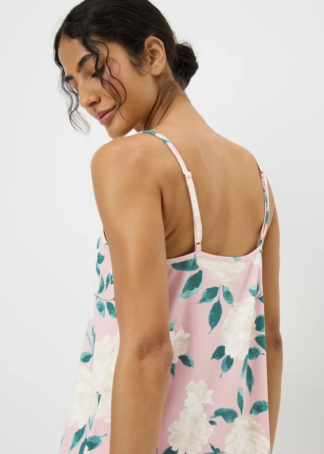 Pink Floral Chemise Nightie