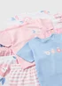 5 Pack Girls Pink Flower Pyjama Sets (1-7yrs) - 1 to 1 half years Image 2
