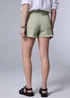 Green Frayed Denim Shorts - 8 Image 2