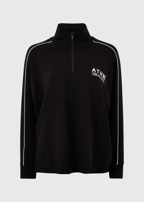 Souluxe Black Piped Funnel Neck Co Ord Sweatshirt - L Image 4