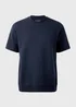 Navy Elevated Co Ord T-Shirt - Small Image 4